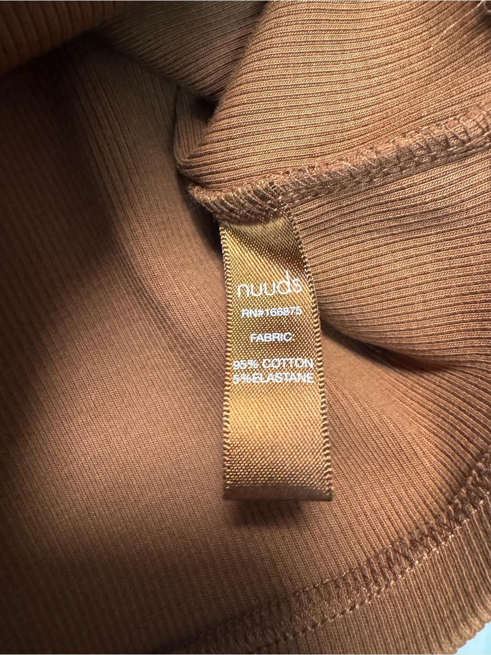 Nuuds Ribbed Baby Tee - Picture 4 of 4